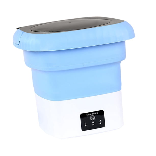 Lavadora Portátil De 9 Litros De Capacidad, Pequeña Lavadora Para Apartamento, Viaje, Hotel, Azul