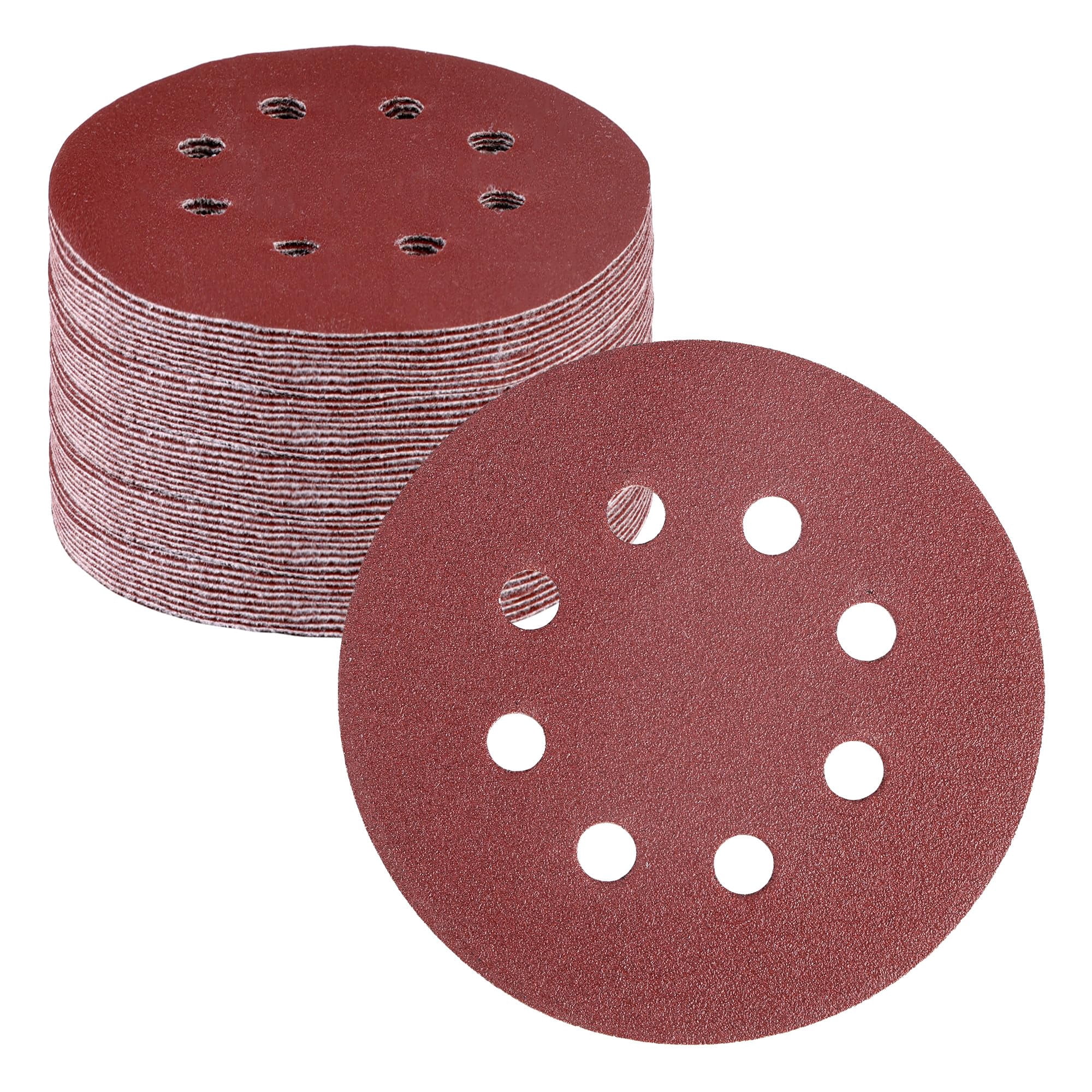 Discos De Lijado Workpro De Grano 100, 5 Pulgadas, 8 Orificios, 50 Piezas