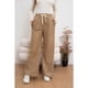 thumbnail image 2 of Pantalón Mujer Bolsillo Botones Pierna Ancha Wide Leg Cotele 7130, 2 of 4