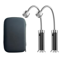 Xusx111 - Accesorios De Parrilla De Luz Para Parrilla Al Aire Libre, Luces Led Magnéticas De Barbacoa Flexible Cuello De Ganso Resistente Al Clima, Regalos De Papá De Los Hombres 2 Paquetes (Negro)