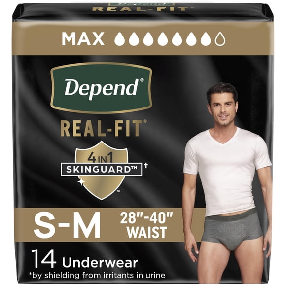Ropa interior para incontinencia Depend Real Fit Hombre S/M 14 unidades