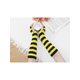 thumbnail image 5 of INSPIRE CHIC Guantes de Brazo Tejidos para Mujer con Agujeros para los Pulgares, Guantes de Muñeca Largos sin Dedos para Moda Y2K y Clima Frío Amarillo-Negro, 5 of 6