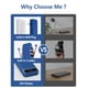 thumbnail image 3 of Cargador portátil Power Bank de 1200 mAh con cables integrados, 3 of 9