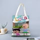 thumbnail image 2 of Little Lola visits the city Bolso de tela con estampado de lienzo para mujer, bolsa de compras reutilizable y estética, con cremallera interior, regalo para mujer,40*40cm., 2 of 6