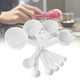 thumbnail image 3 of Juego de 10 cucharas medidoras para cocina, color blanco, 3 of 8