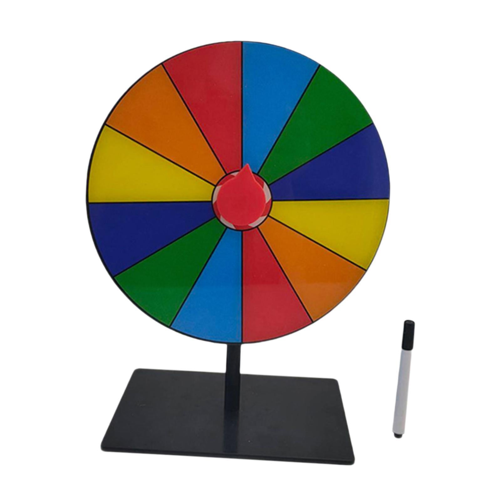 Bothyi - Juego De Mesa Giratoria Con Premios De Sobremesa Con Bolígrafo Borrable Para Tiendas, Reuniones De Carnaval, 12 Cuadrículas