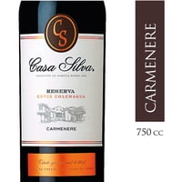 Vino Tinto Carmenere Reserva Botella 750 Ml Casa Silva
