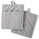 thumbnail image 1 of Juego de cocina DII, 100% algodón, color gris cambray liso, 2 piezas, 1 of 8