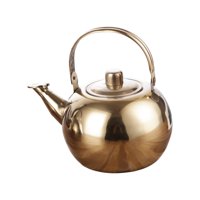 Bothyi - Tetera De Acero Inoxidable Para Acampar, Té De Hojas Sueltas, 1L