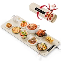 Alfombrilla Para Calentar Alimentos Laudlife Xxl 36 X 16 Pulgadas Con 4 Ajustes De Temperatura