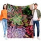 thumbnail image 1 of Plantas Suculentas anti-pilling, suave, ligera, esponjosa y acogedora de lujo para hogar y cocina – Perfecta para niños y adultos, 100 x 150 cm, 1 of 6
