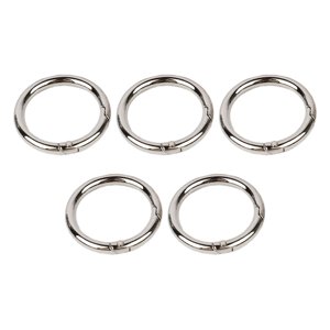 Bothyi - 5 Piezas Anillos De Resorte Bolsos De Metal Llaveros Mosquetón Redondo Clips Broches 32Mm