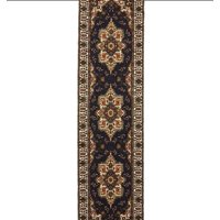Home Fashion.Cl - Alfodia Alfombra Pasillo Negro 70 Cm X 5 Metros Con Goma Sin Overlock