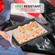 thumbnail image 4 of Alfombrillas de Silicona para Hornear NutriChef - Pack de 2, Negro, 62 x 42 cm, 4 of 7