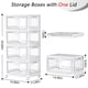 thumbnail image 2 of Contenedores de almacenamiento transparentes SNSLXH portátiles con tapa y ruedas, 24 cuartos de galó, 2 of 7