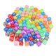 thumbnail image 1 of 100 d6 dados set 16mm dados redondeados transparentes del borde con la bolsa de los dados para los juegos, 1 of 3