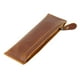 thumbnail image 1 of Bolso De PU Clásico Con Cremallera, Estuche Para Lápices, Para Estudiantes, Viajes, Oficina, Marrón, 1 of 5