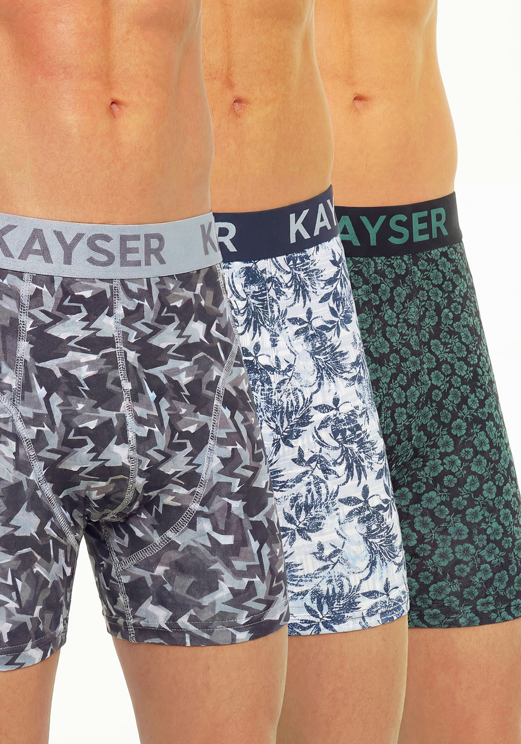 Kayser - Pack 3 Bóxer Algodón P393.276-Gri