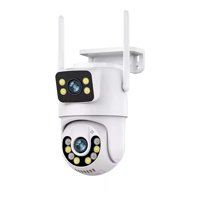 Genérico - Camara De Seguridad Wifi Doble Lente Hd Vn Ip66 Blanca