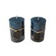thumbnail image 1 of Vela Cirio Velon 7 Cm. Dos Unidades Aromaticas Azul azul, 1 of 3