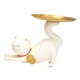 thumbnail image 4 of Divertida Estatua De Gato Chino Con Bandeja, Regalo Navideño Para Sala De Estar, Estante Y Oficina, 4 of 5