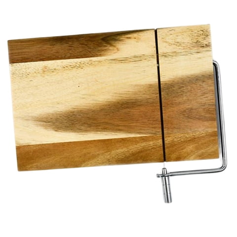 Magideal - Accesorios De Para Rebanar 2 En Un Con Aparato De Alambre Con De Corte De Para Comida , Madera De Acacia