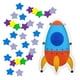 thumbnail image 5 of Tarro De Recompensa En Forma De Cohete Con 30 Estrellas De Madera Para El Hogar De Los Niños Del Maestro De La Escuela, 5 of 5