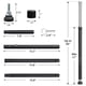thumbnail image 5 of Barra de seguridad ajustable para puerta corrediza BeBecome 45-128 cm, 5 of 7
