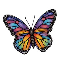 Bothyi - Decoración De Pared Con Mariposas, Regalo Para Familiares, Amigos, Granja, Oficina, Escultura De Pared, Azul, Amarillo Y Morado