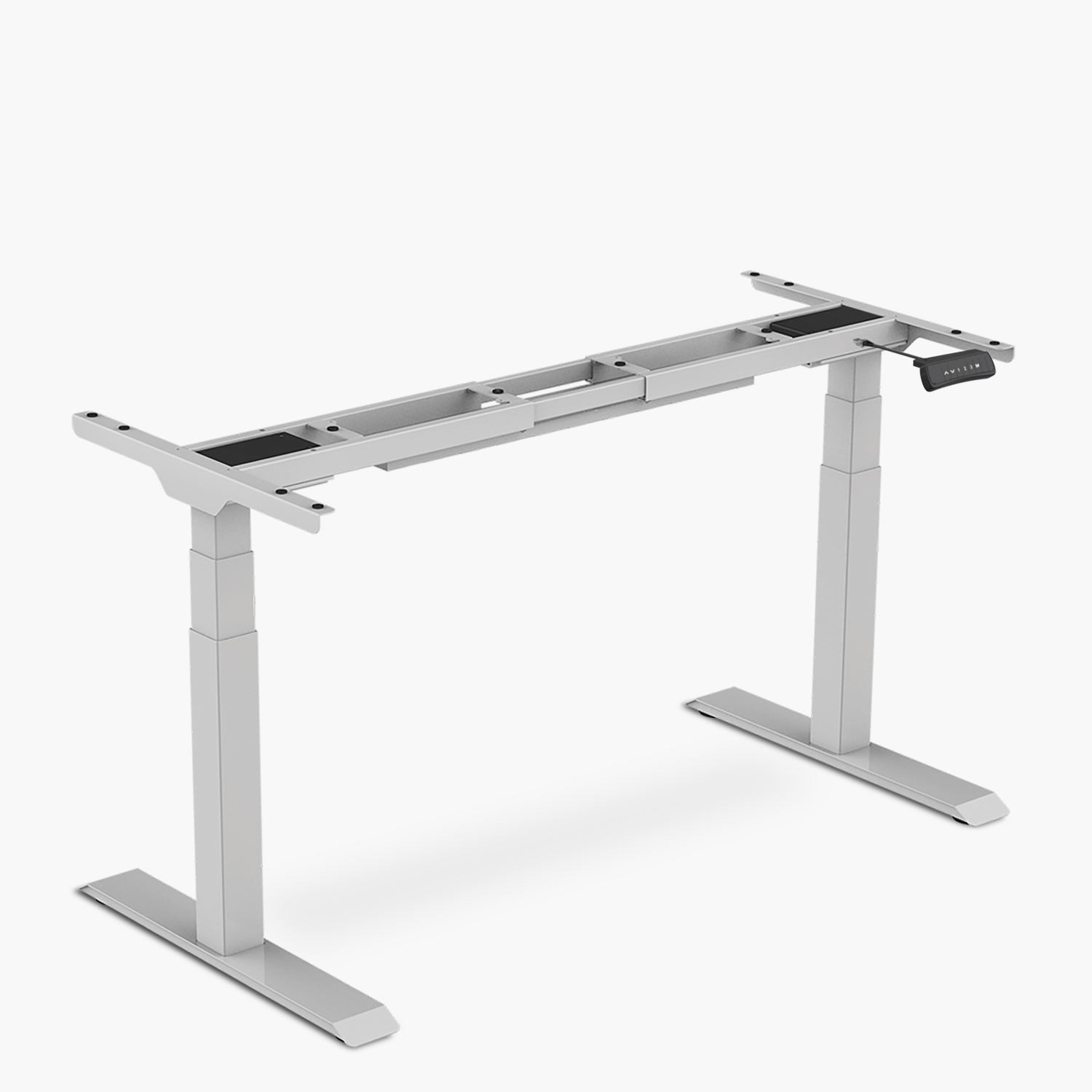 Form Office - Base Acero Cosmo 120-200 Dual Eléctrico Gris