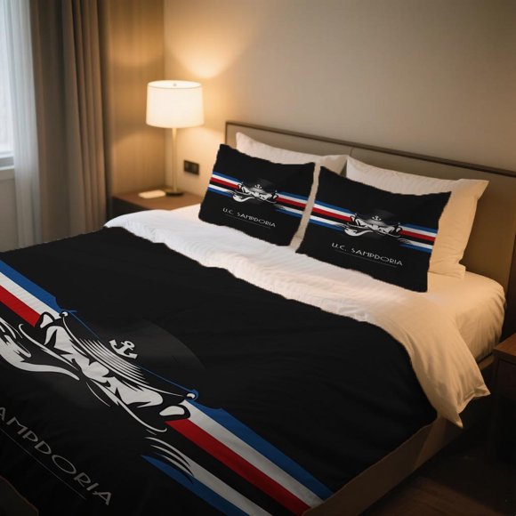 U.C. SAMPDORIA Sailor Caricature Design Duvet Cover Set Polyester Machine Washable