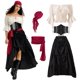 thumbnail image 1 of Disfraz de Pirata para Mujer UFLJPKS - Set Completo de 5 Piezas, 1 of 8