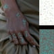 thumbnail image 1 of Blue Luminous Tattoo Sticker , Constellation Deer Feather Butterfly Snake Pattern, Waterproof Temporary Tattoo Finger Wrist Body Art For Women And Kids, 1 of 3