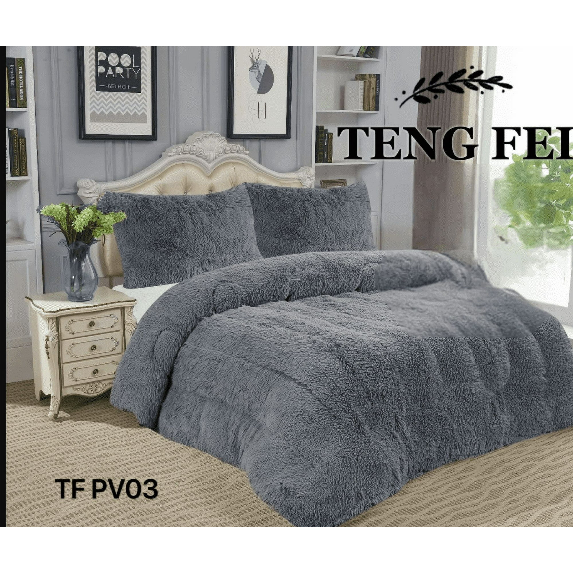 Todostore - Plumon De Invierno Peludos Con Chiporro King