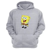 Genérico - Polerón Canguro Esponja Amarillo Gris Claro Talla S Unisex