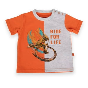 Polera Bebe Niño Naranjo Pillin
