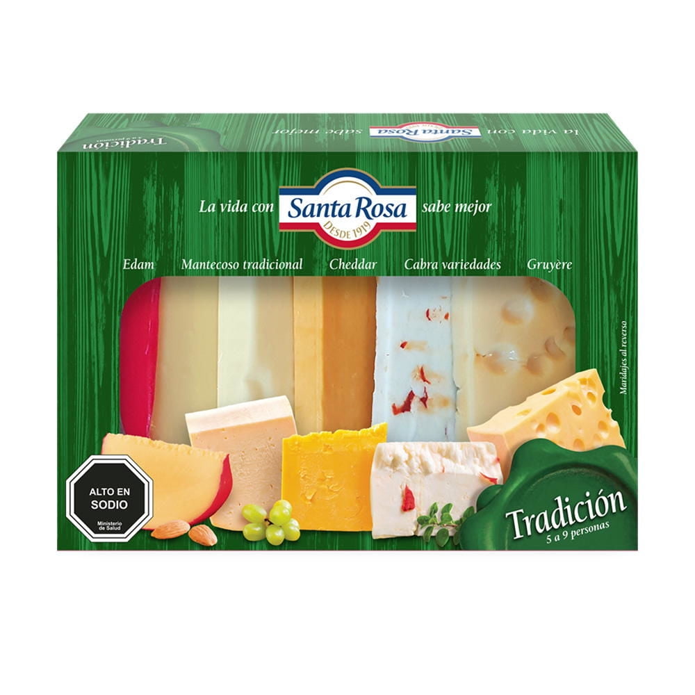 Tabla De Quesos Tradición 470 g Santa Rosa