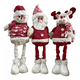 thumbnail image 2 of Pack x3 muñecos navideños pata larga pascuero, mono nieve rojo, 2 of 3