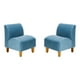 thumbnail image 1 of Set Poltrona Soft 1C Felpa 04 Azul Petroleo, 1 of 5