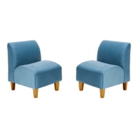 Bodevir - Set Poltrona Soft 1C Felpa 04 Azul Petroleo