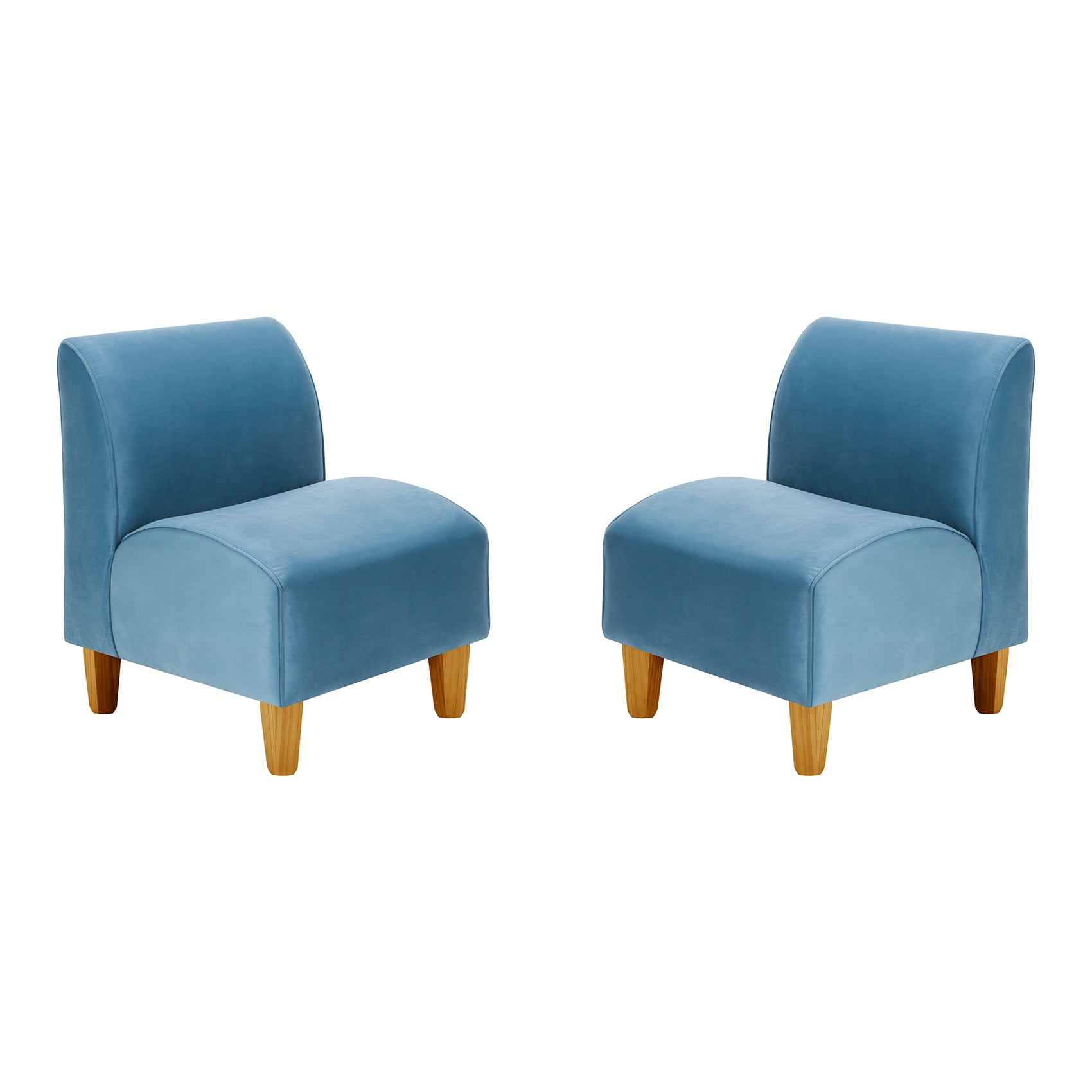 Bodevir - Set Poltrona Soft 1c Felpa 04 Azul Petroleo