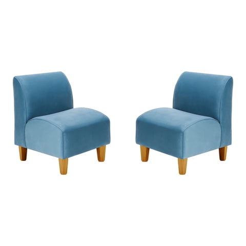 Bodevir - Set Poltrona Soft 1C Felpa 04 Azul Petroleo