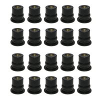 Ioensy - Sujetador De Cubiertas De Tuercas De Pozo De Caucho Duradero Métrico Universal Reemplazo 20X M6