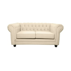 Barra Design - Sofá Chesterfield 2C Felpa Beige