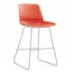 thumbnail image 1 of Taburete alto modelo Lian polipropleno, asiento y respaldo monocasco rojo, 1 of 2