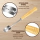 thumbnail image 2 of Cuchillo para pan, hoja de panadero con 5 hojas de acero inoxidable y funda protectora de cuero, para masa de baguette y pretzel., 2 of 5