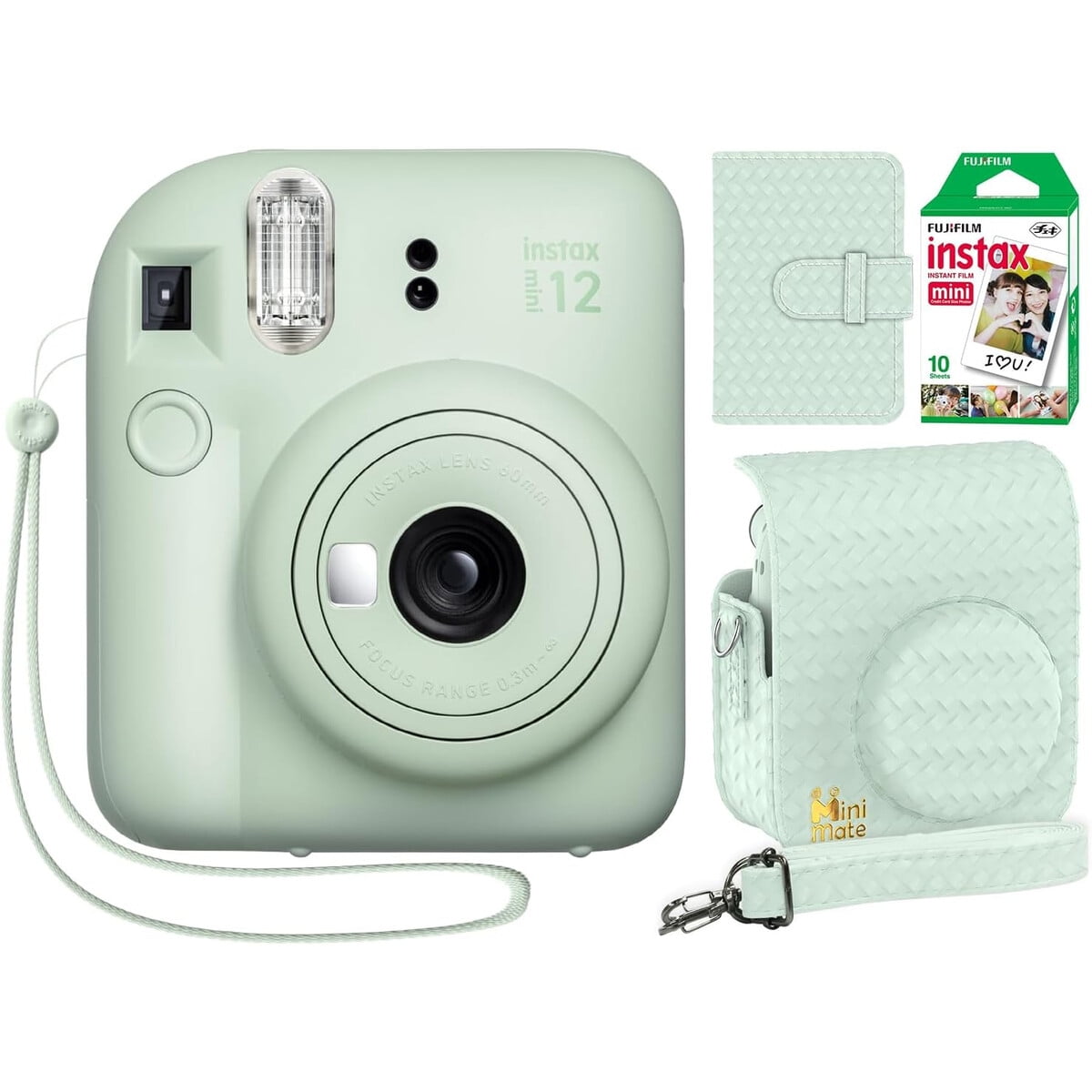 Fujifilm - Camara Instantanea Instax Mini 12 Verde Menta Kit