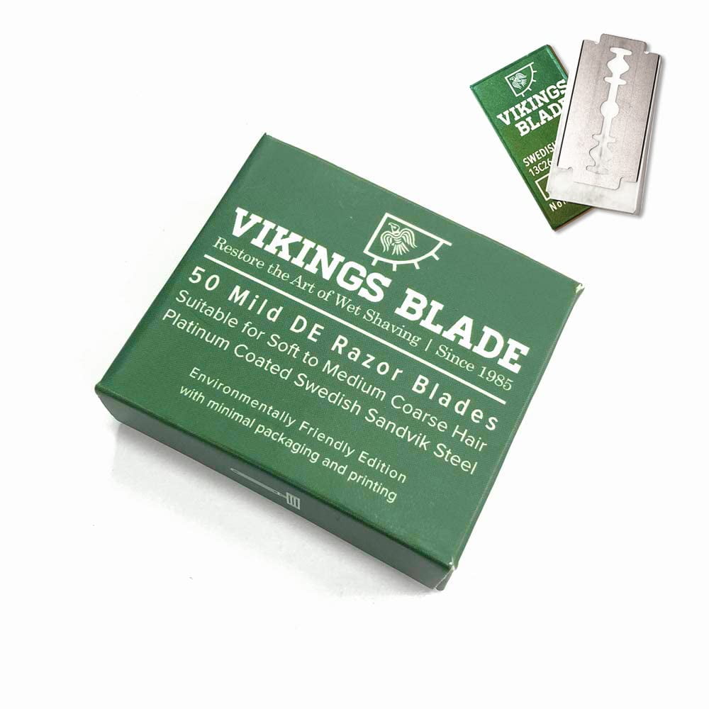 Vikings Blade - Cuchillas De Afeitar De Seguridad Acero Sueco 50 Unidades