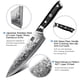 thumbnail image 3 of Juego de cuchillos SHAN ZU Damascus Japanese Steel 3 piezas con mango G10, 3 of 8