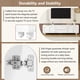 thumbnail image 3 of ON-TREND Cream Style TV Stand with Arched Doors & 2 Drawers for TVs up to 75", Minimalist Media Console with Rebound Device, Entertainment Center with 5 Iron Round Legs for Living Room, Bedroom, White, 3 of 3